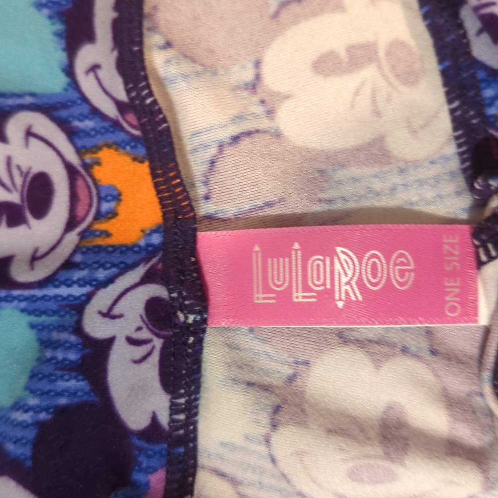 LuLaRoe Disney Mickey Mouse Leggings SZ One Size NWOT - Picture 3 of 4
